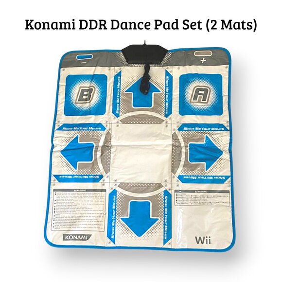SALE✨Konami Dance Dance Revolution Dance Pad Lot (Set of 2) for Nintendo Wii - Picture 1 of 4